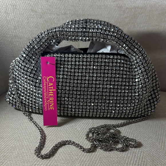 Catherine Malandrino Handbags - Catherine Malandrino Glittering Silver Bag